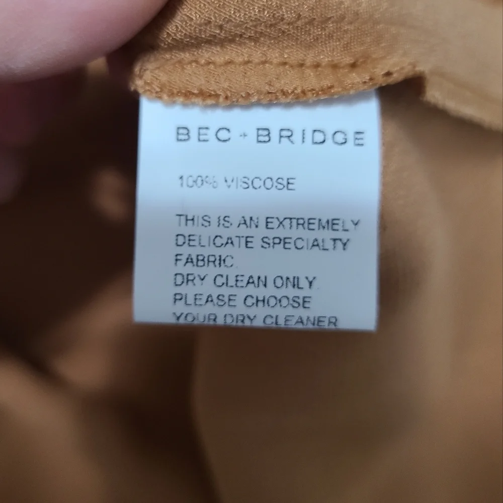 BEC & BRIDGE Lana midi skirt sz 10 in caramel - Picture 12 of 14